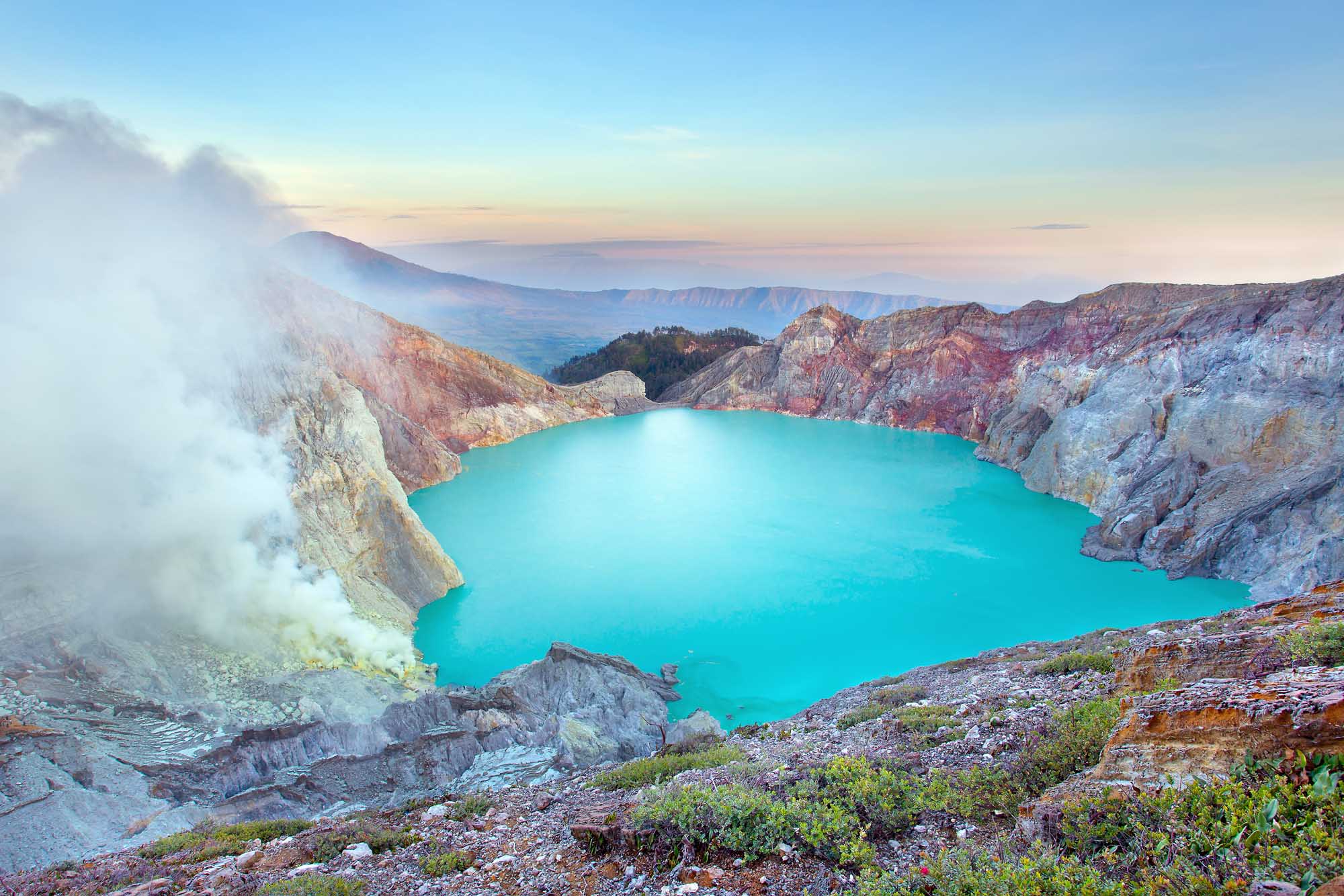 Sunrise at Kawah Ijen