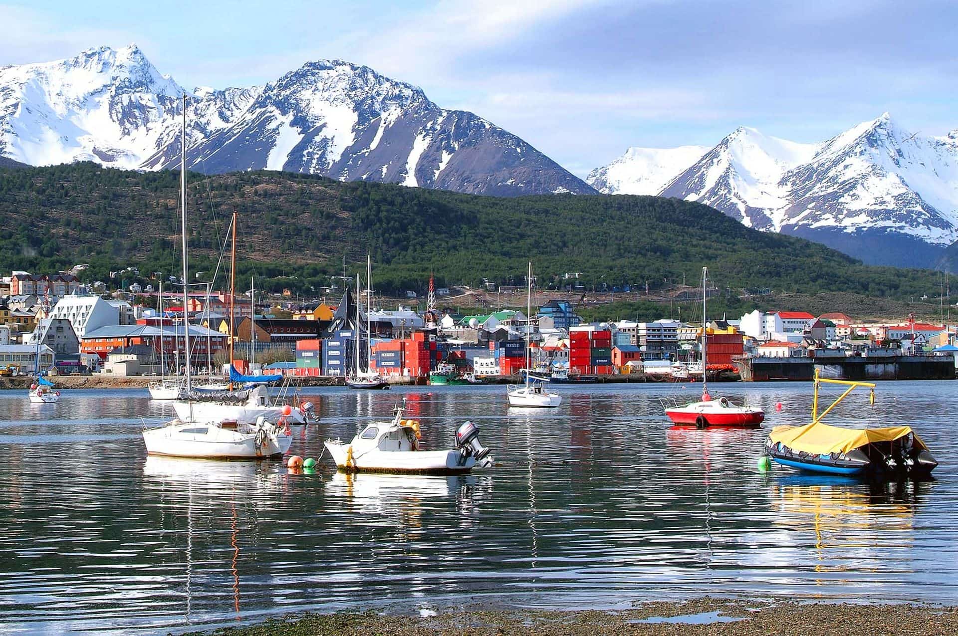 A view of Ushuaia, Tierra del Fuego.