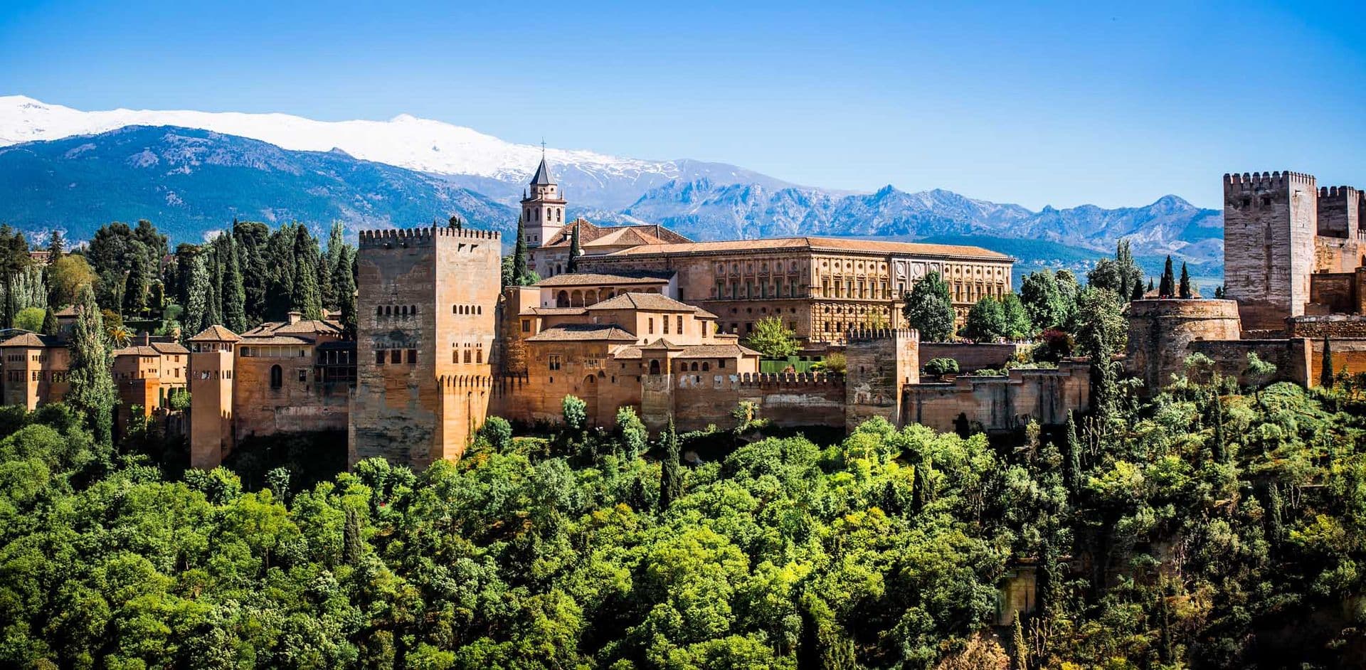 View of the famous Alhambra, Granada, Spain.