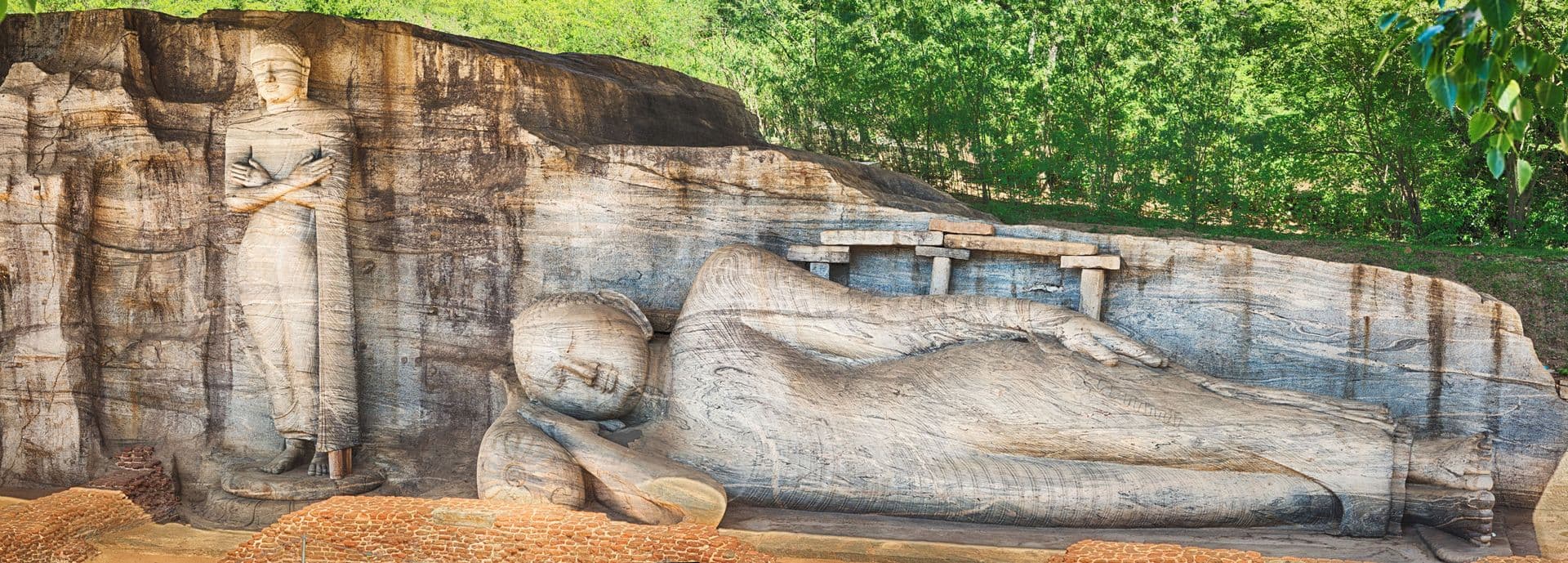 Gal Vihara in the world heritage city Polonnaruwa, Sri Lanka.