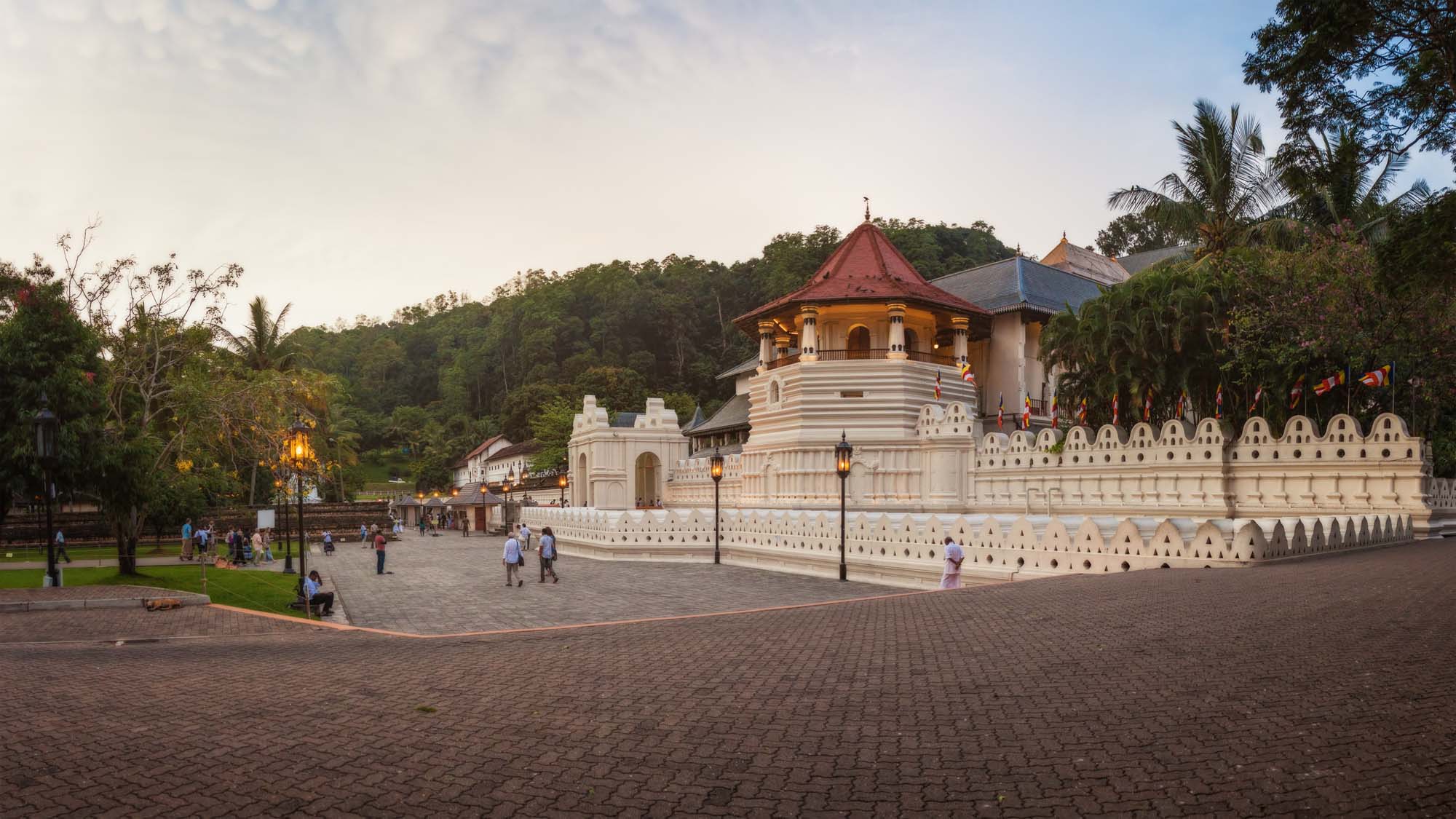 Temple of the Sacred Tooth Relic in Kandy, Sri Lanka.