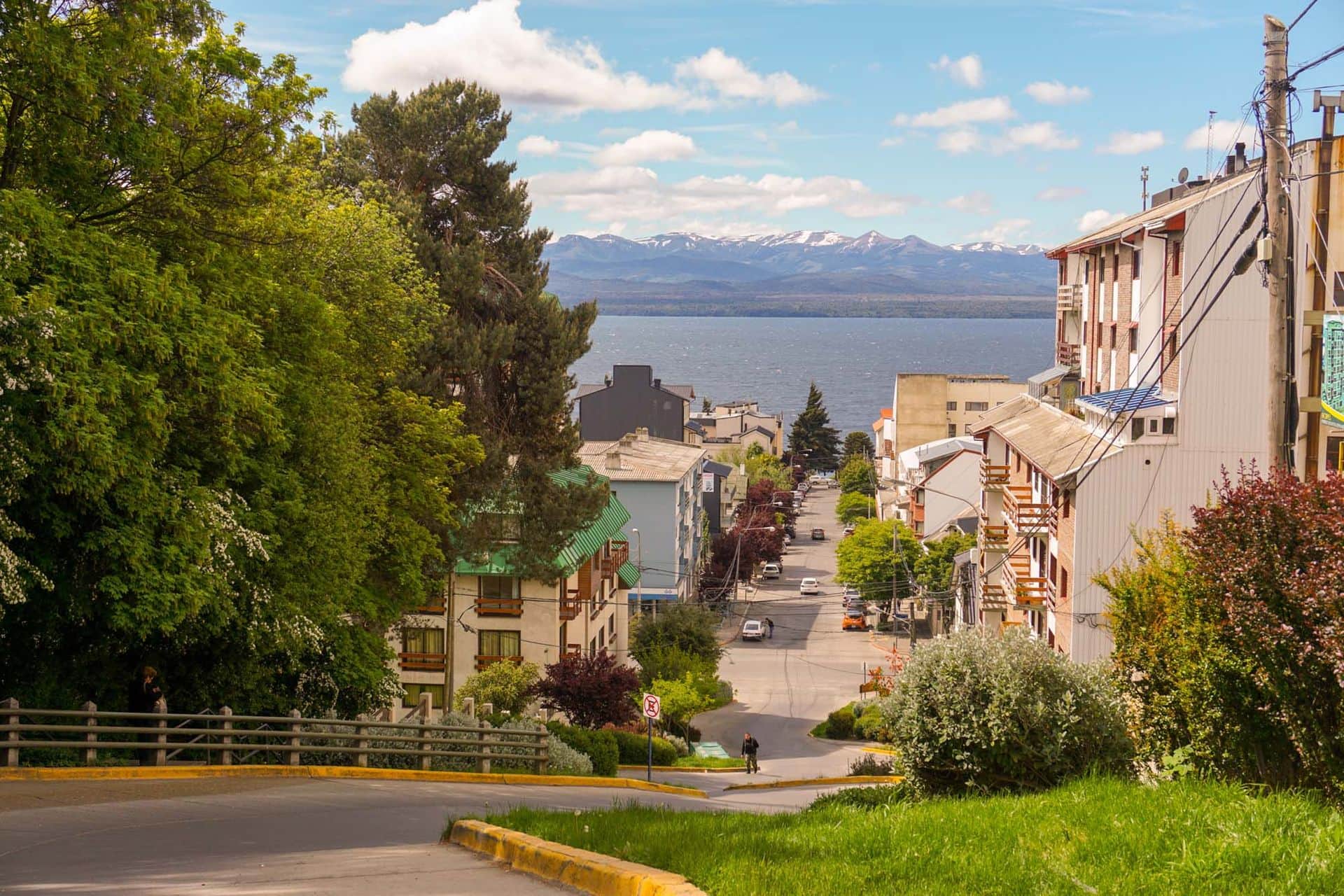 View of Mountains and Lake in Bariloche
