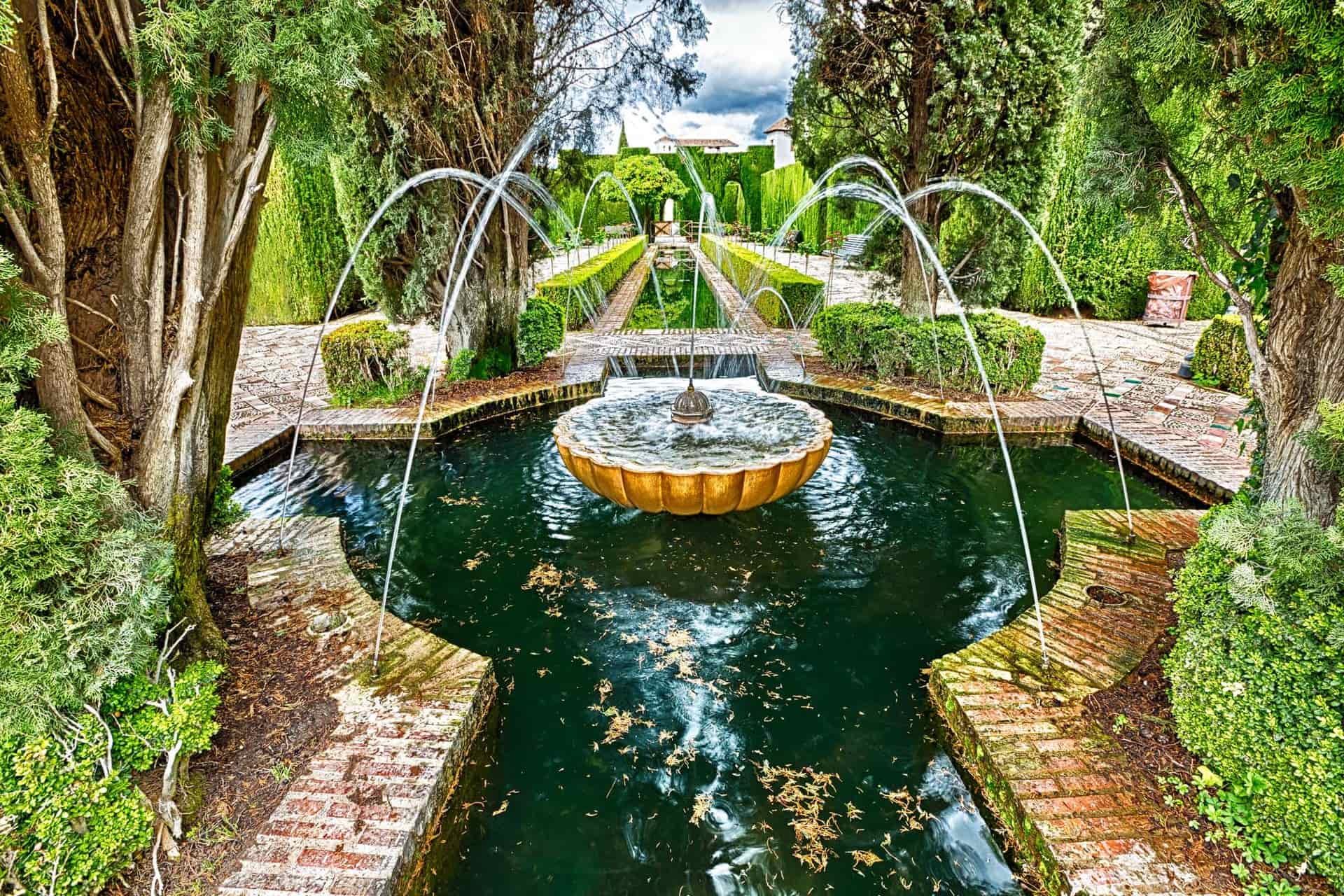 Generalife gardens near Alhambra complex