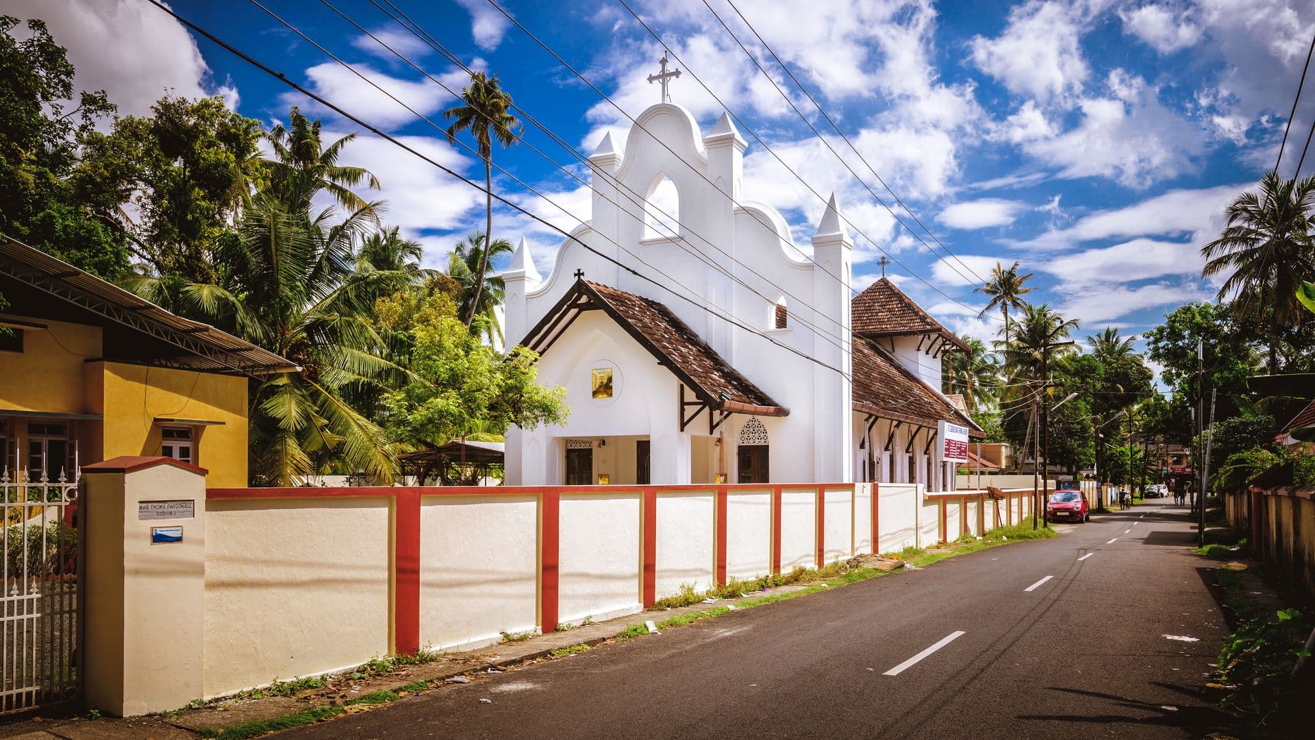 St. George Marthoma Church on the streets of Kochi, India.