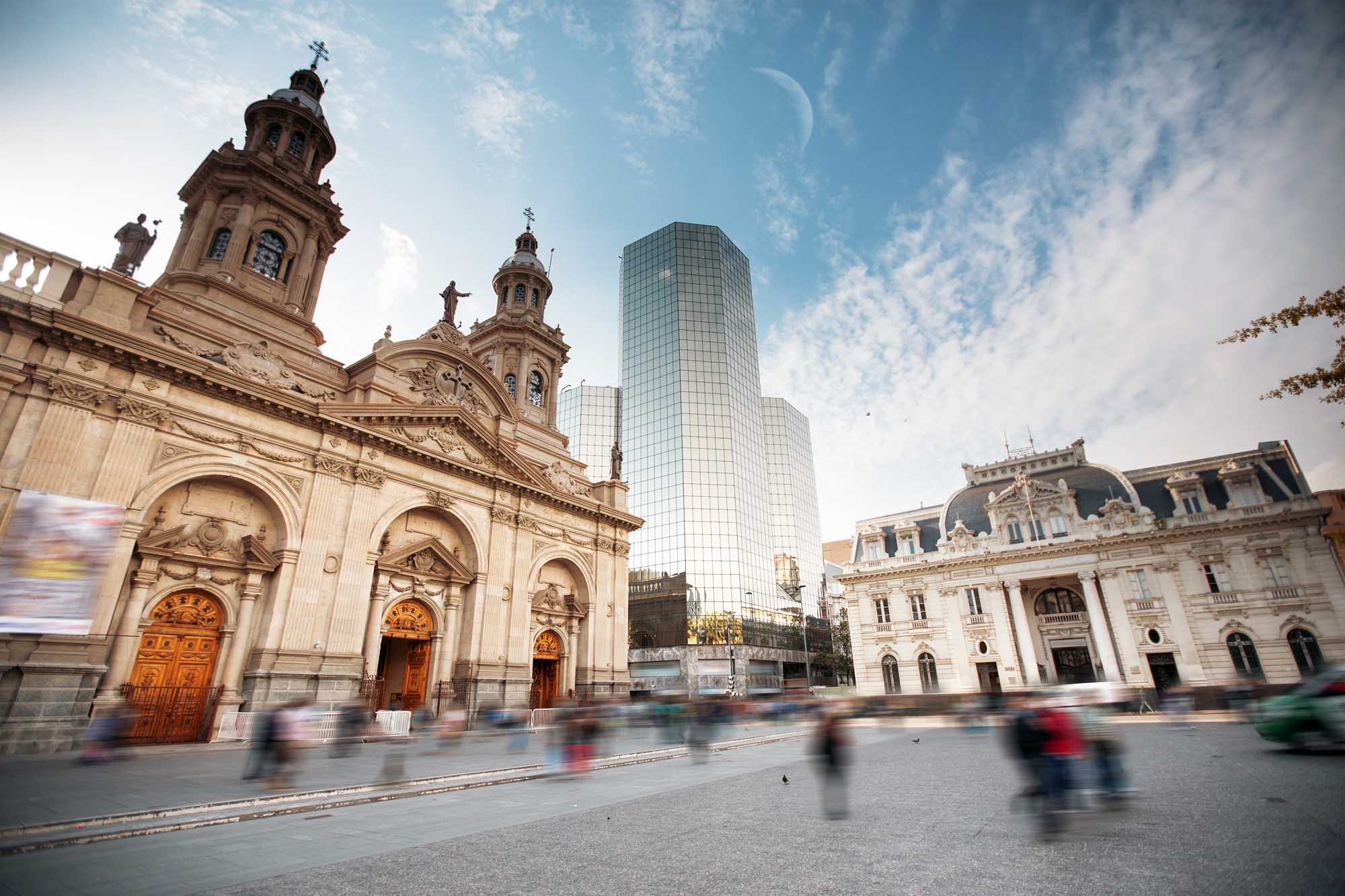 Plaza de las Armas square in Santiago, Chile