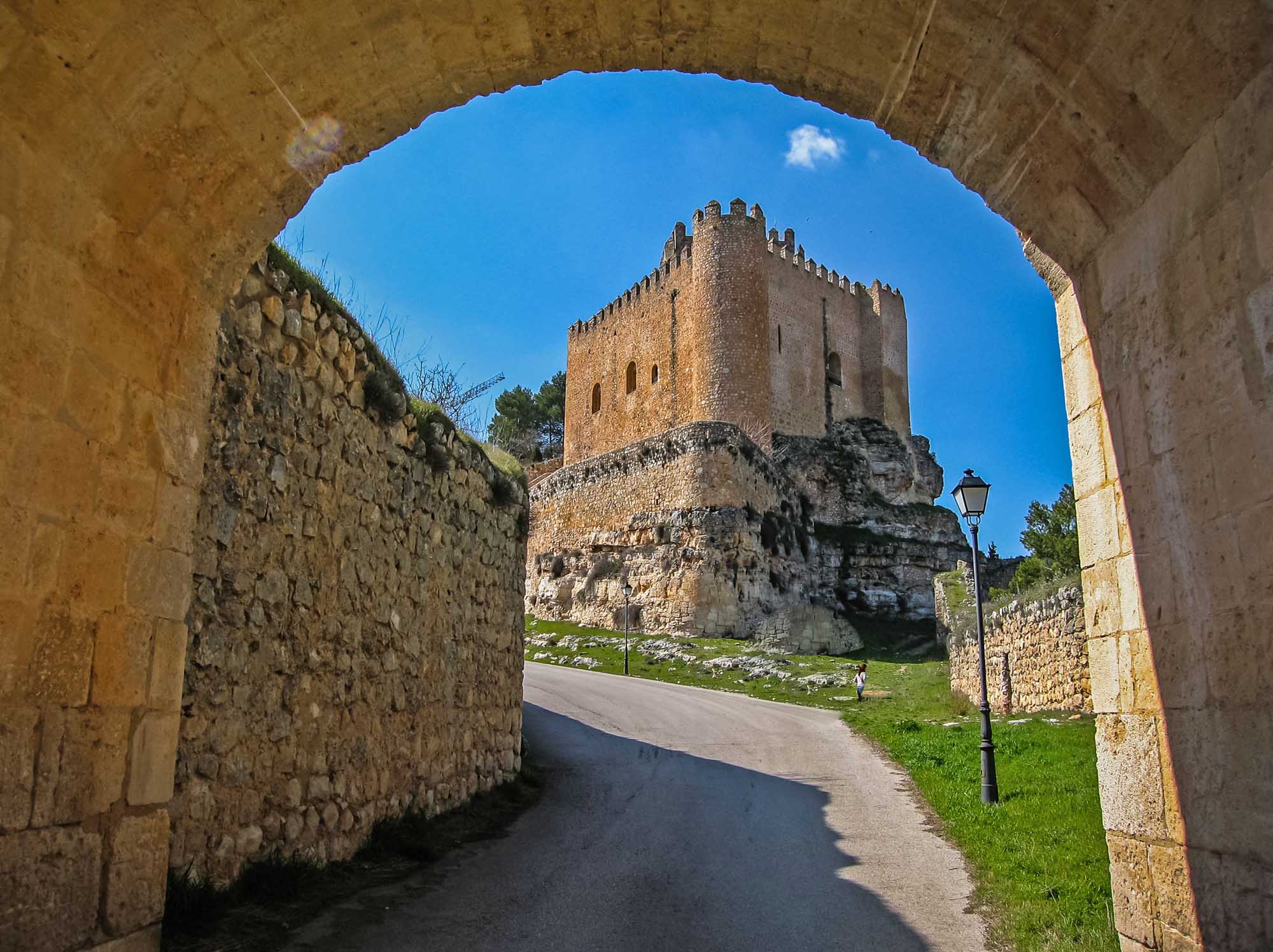 Image of medieval castle in Alarcon, Castilla la Mancha, Spain