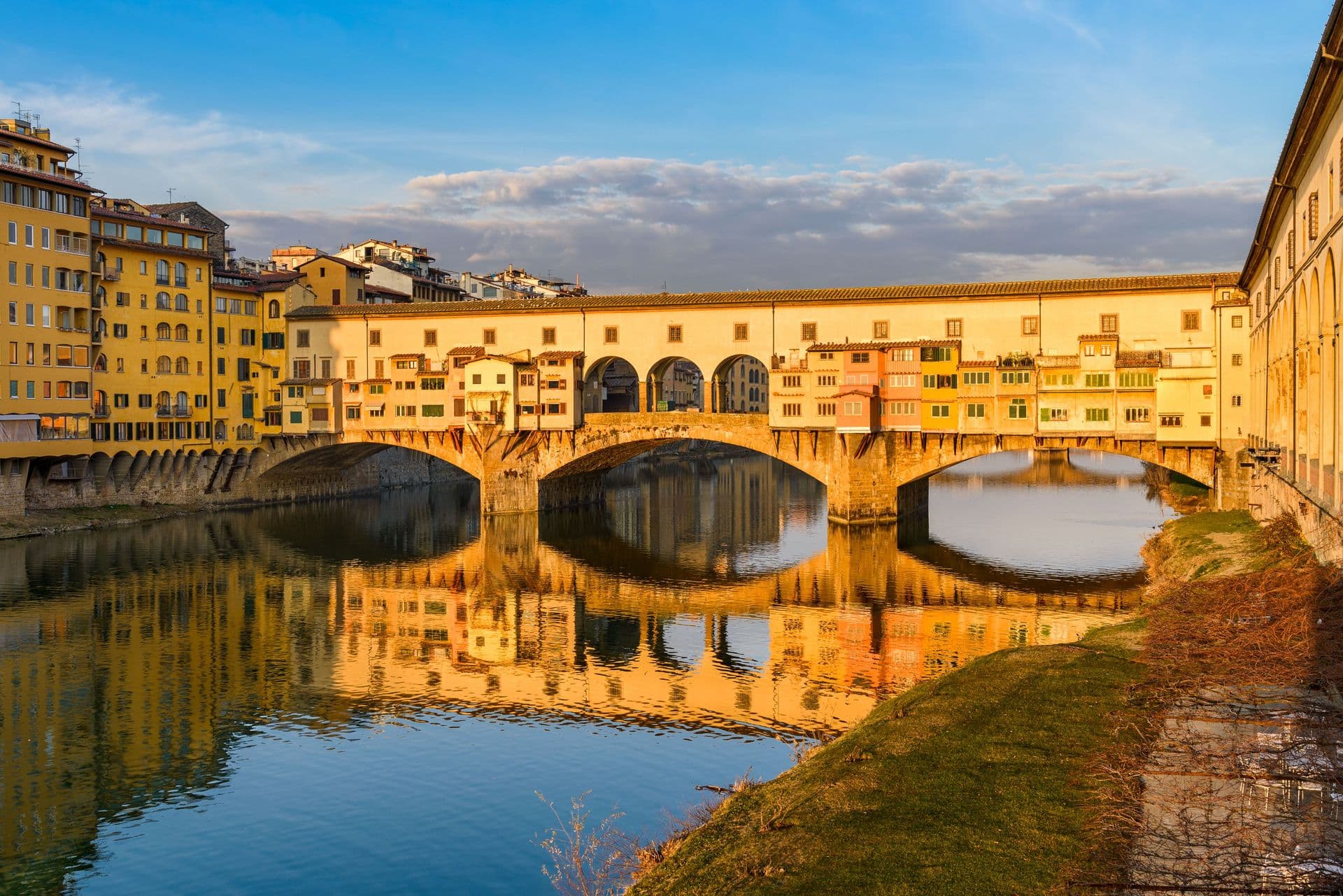 Ponte Vecchio over the Arno river in Florence, Italy