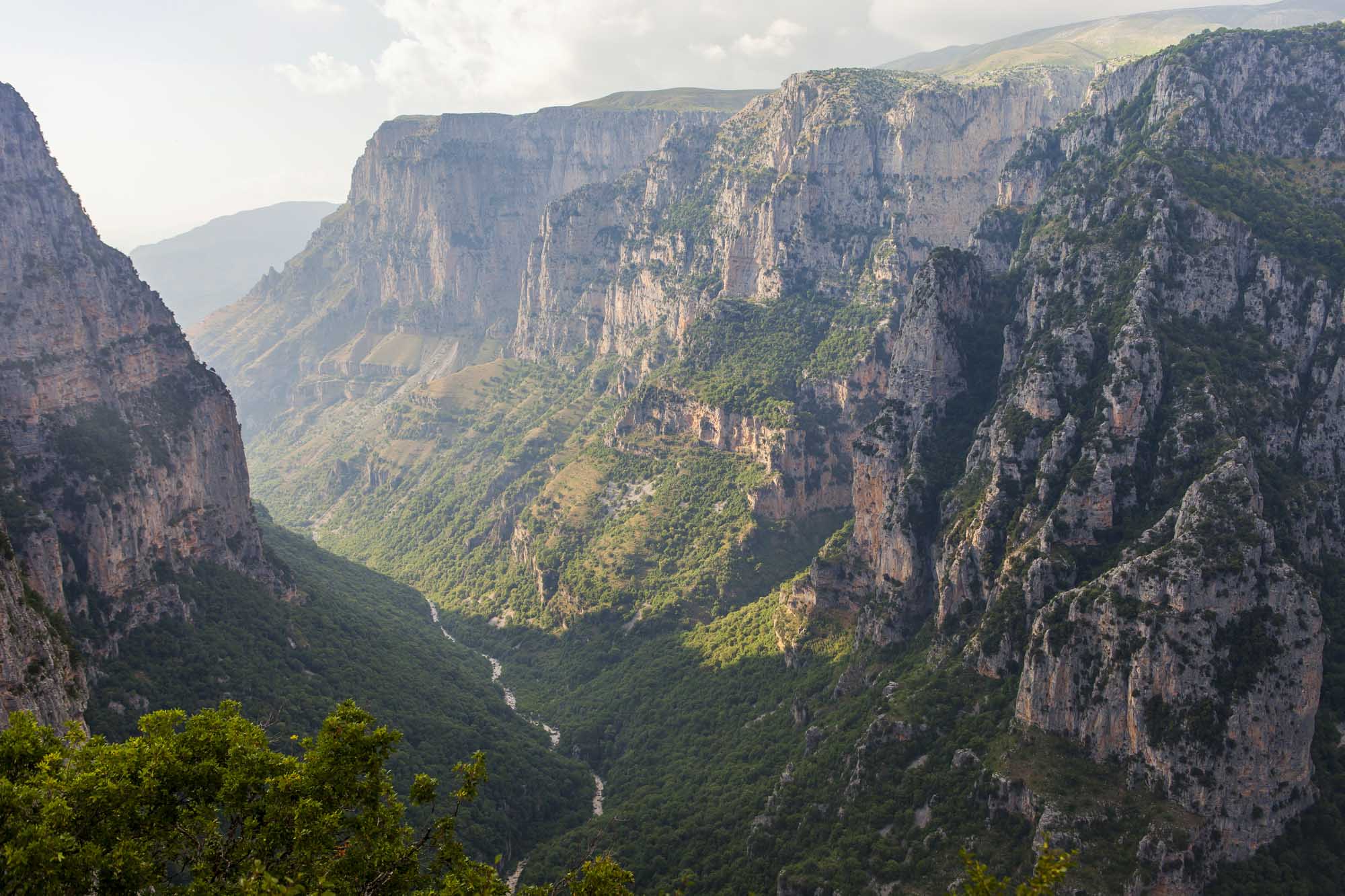 Vikos gorge in Zagoria , Greece