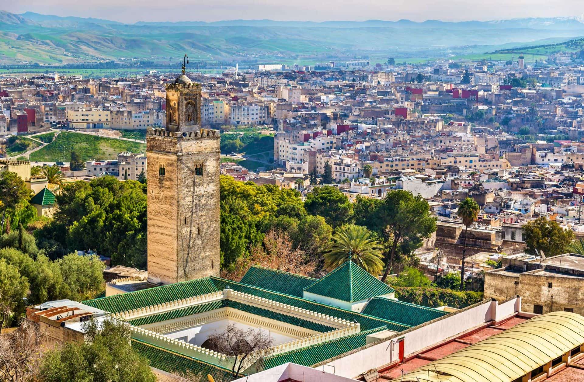 Mosque at Bab Guissa Gate in Fez - Morocco