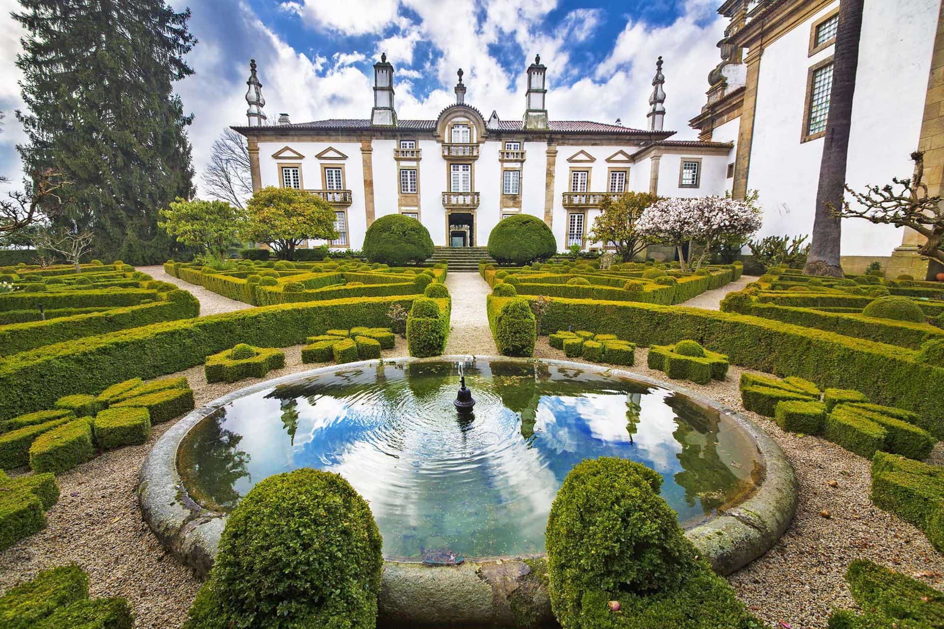 Facade of the Mateus Palace (Casa de Mateus), Portugal