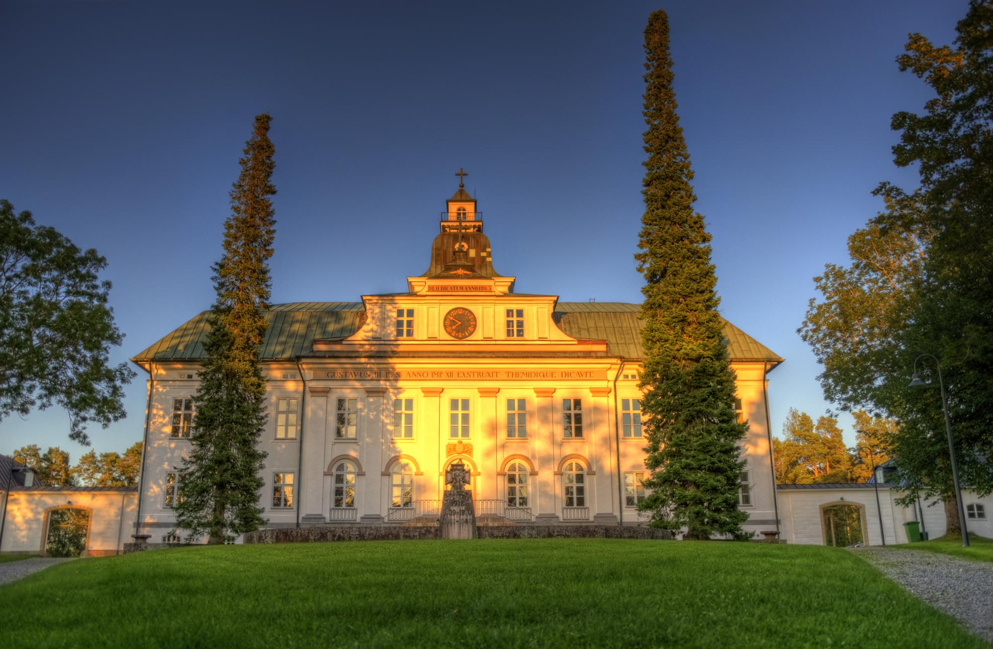 The main church of Mustasaari, built in 1786. It is situated in the historic area Gamla Vasa.