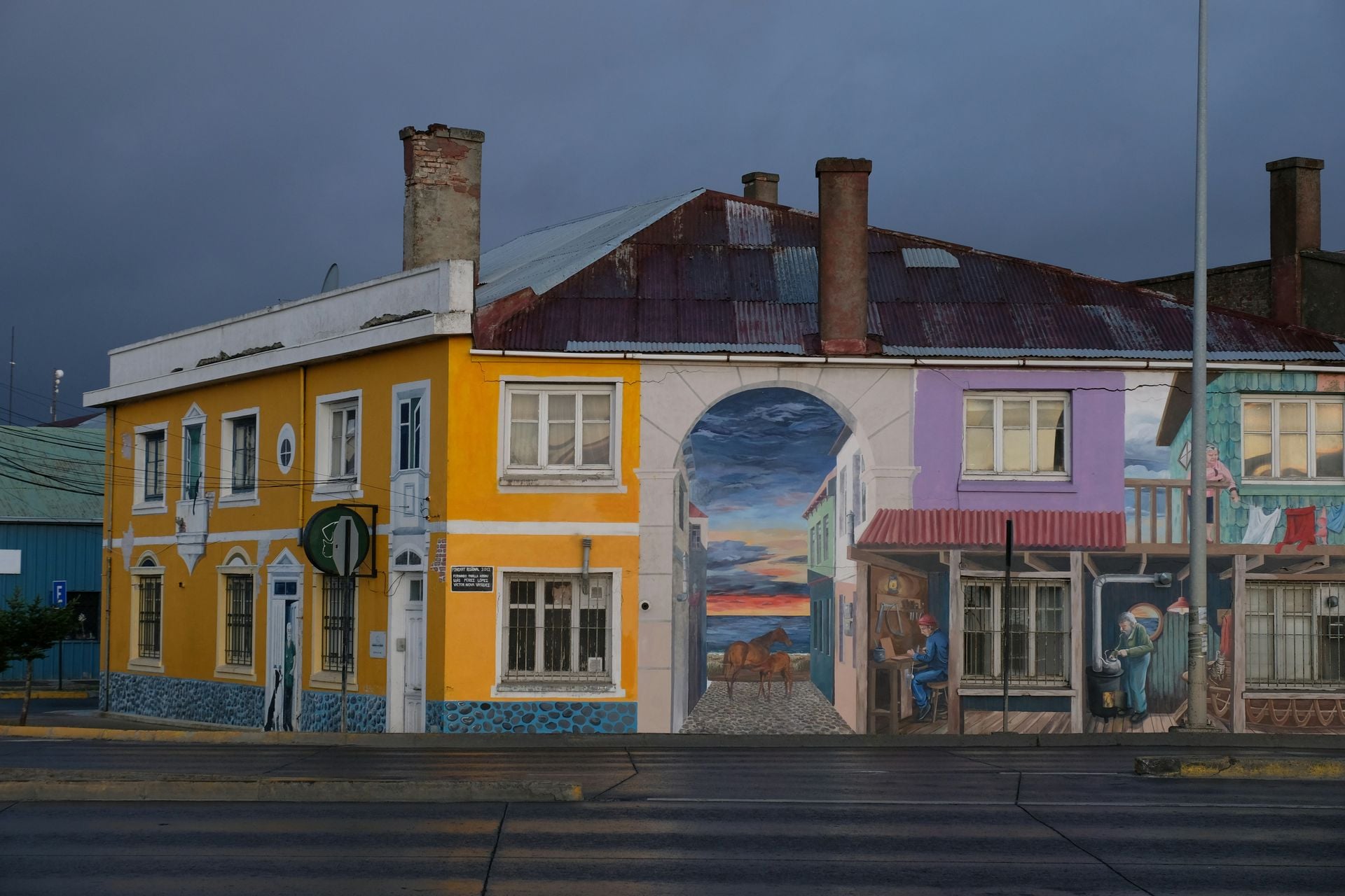 Colorfull house in Punta Arenas