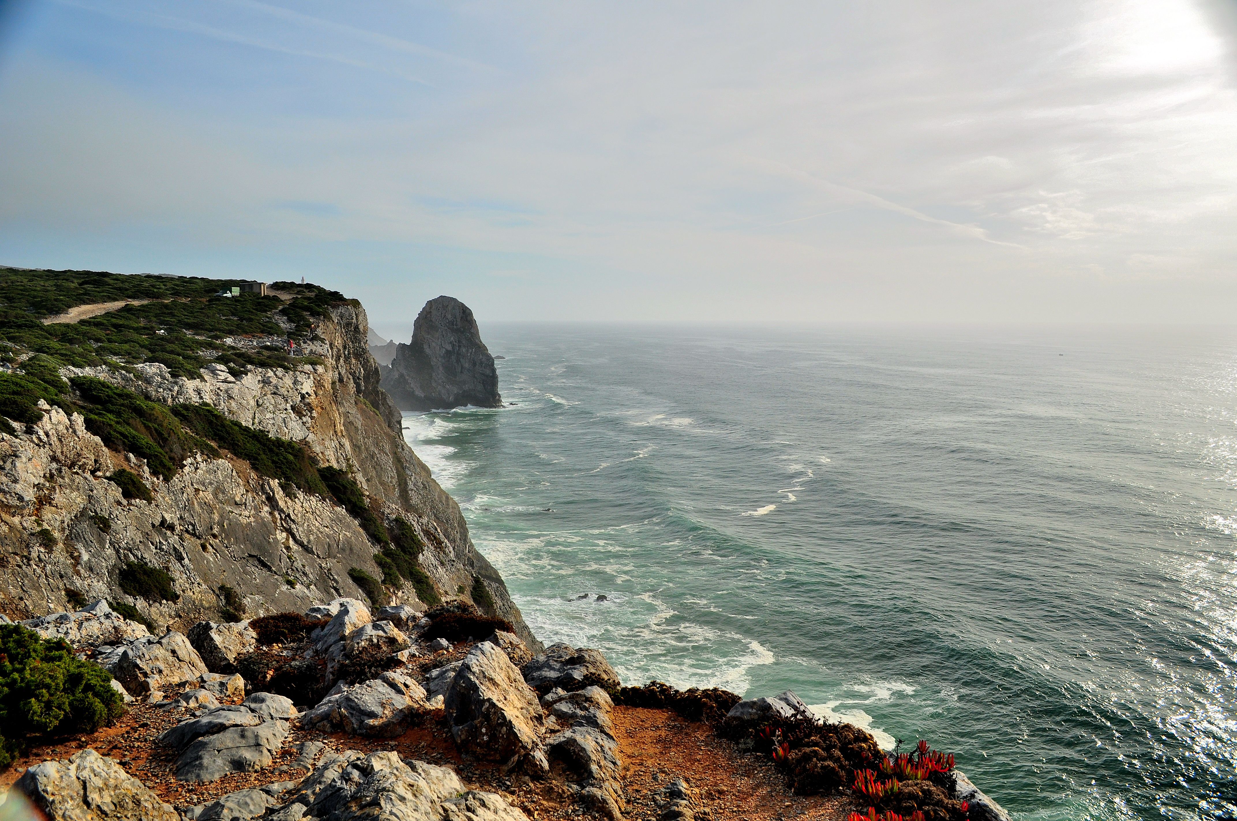 The rocky Sintra coast in Portugal