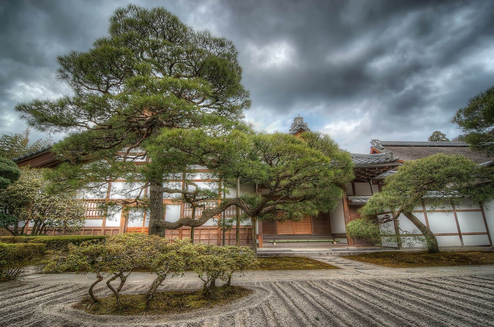 The Reiki garden of the Silver Temple, Kyoto