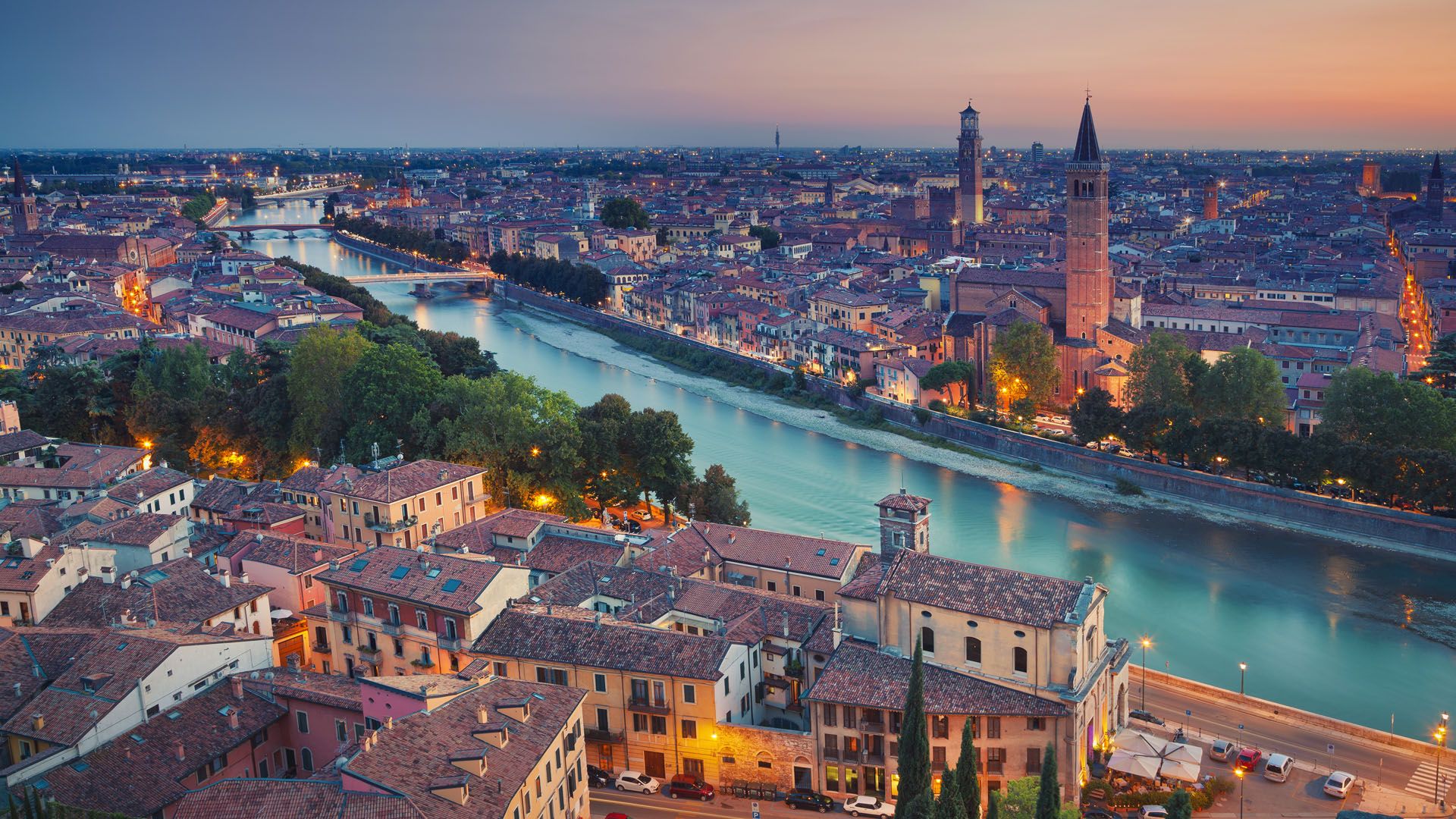 Verona image during summer sunset © Rudy Balasko/Shutterstock