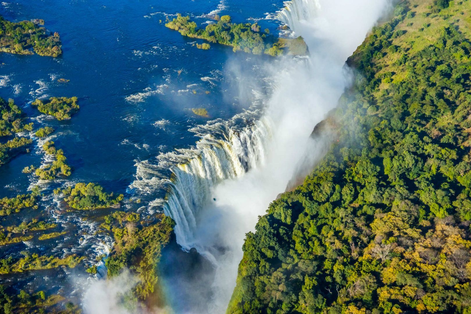 Victoria Falls waterfall Zambezi river