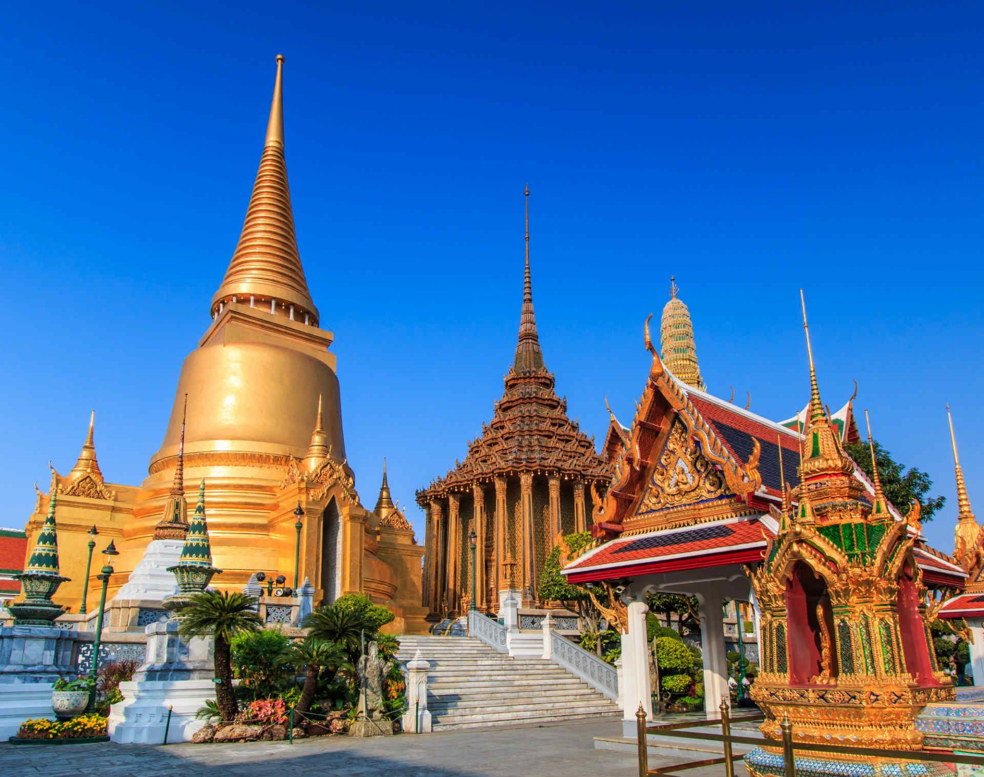 Wat Phra Kaeo, Temple of the Emerald Buddha Bangkok, Asia Thailand